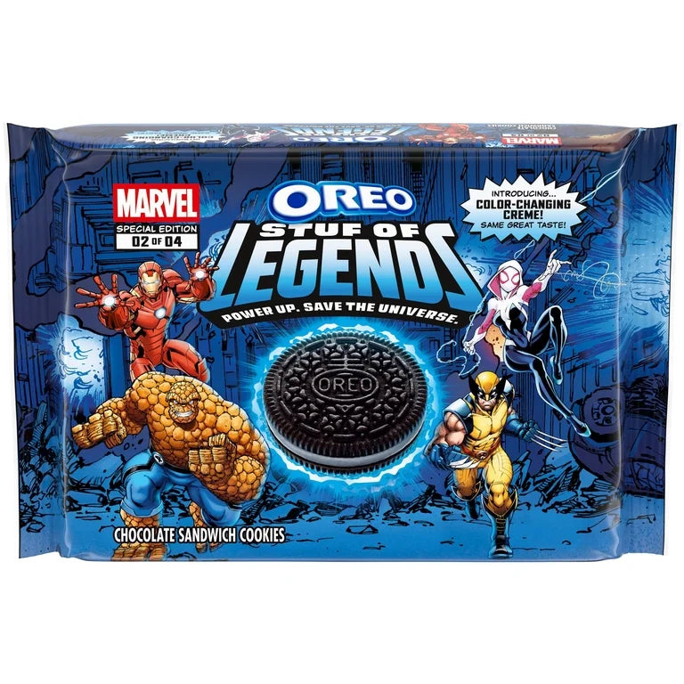 EDICIÓN LIMITADA: Oreo Stuf Of Legends Marvel Tamaño Grande 303g