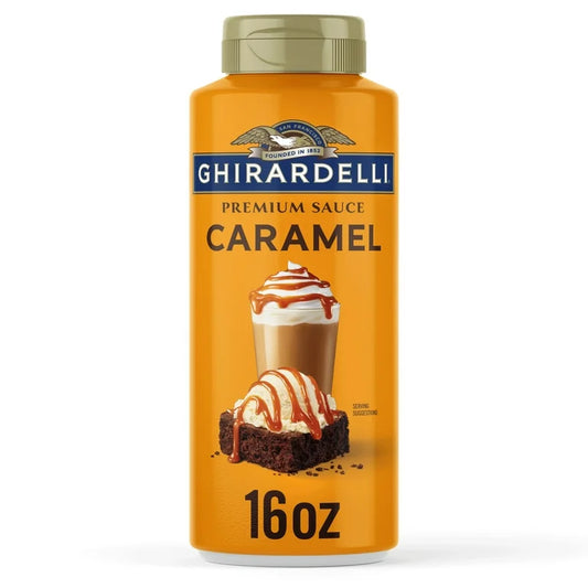 Salsa Caramelo Premium Ghirardelli Tamaño Grande 454g