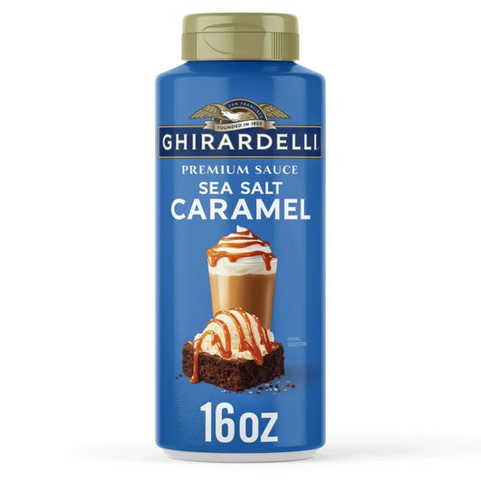 Salsa Caramelo Salado Premium Ghirardelli Tamaño Grande 454g