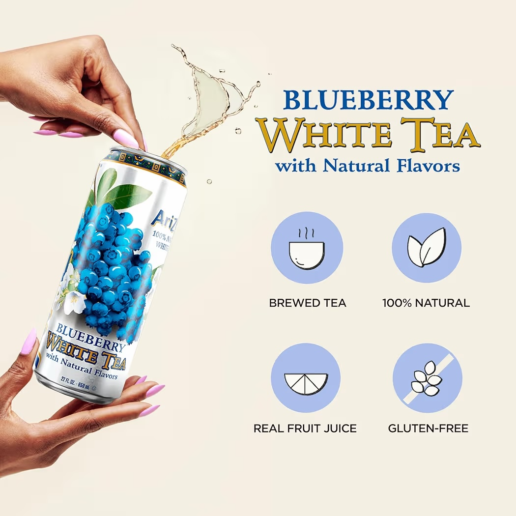 Té AriZona Blueberry White Tea 650 mL