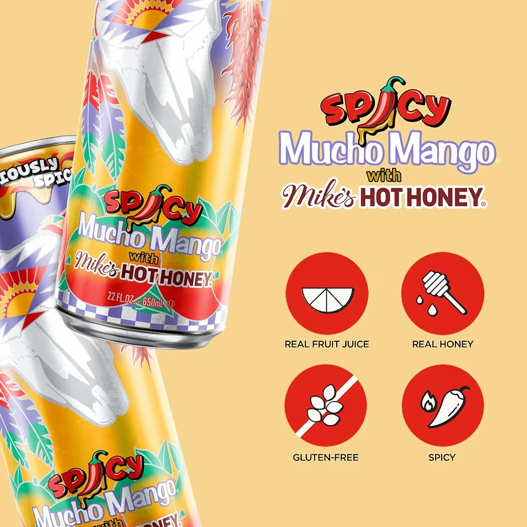 Jugo AriZona Spicy Mucho Mango Mike’s Hot Honey 650 mL