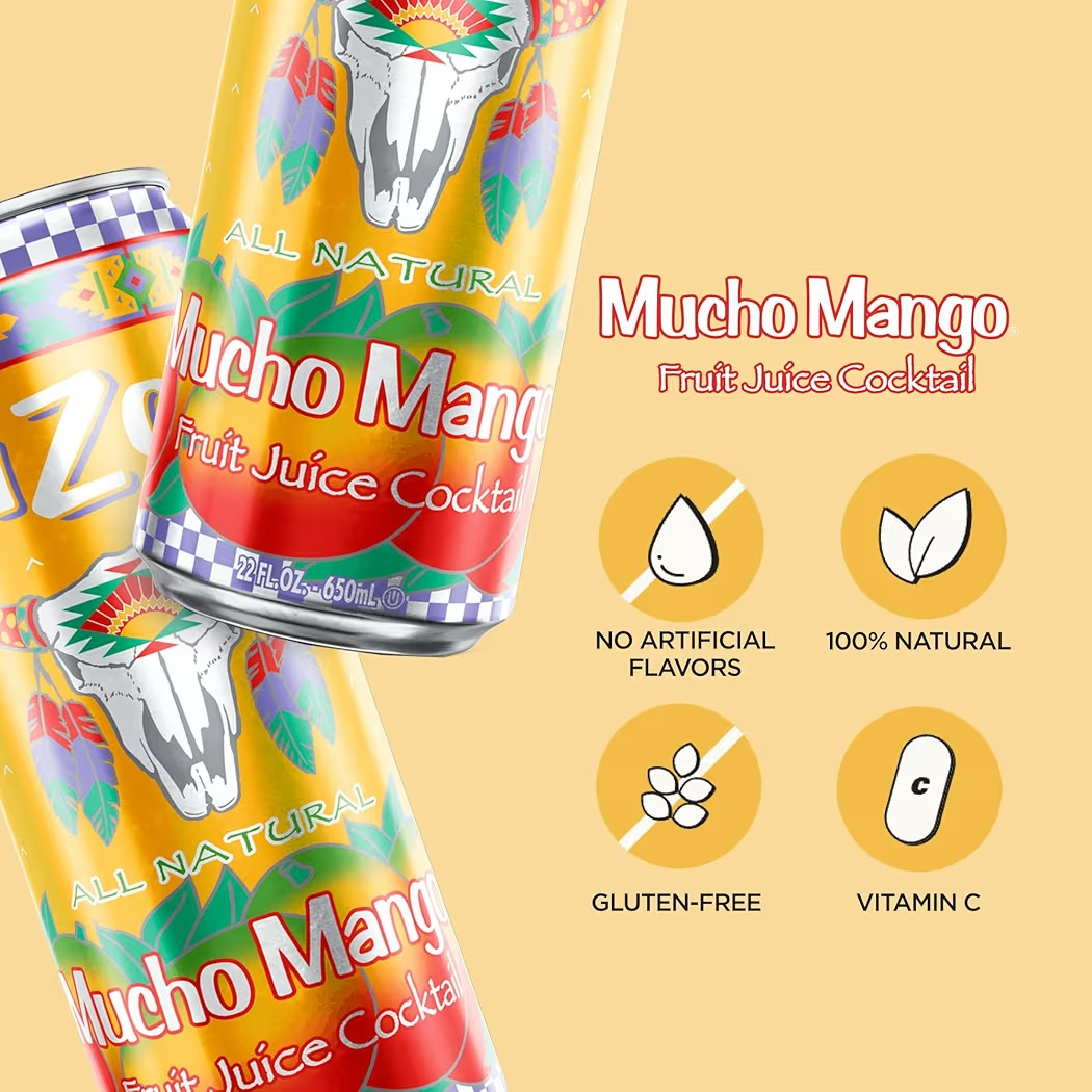 Jugo AriZona Mucho Mango 650 mL