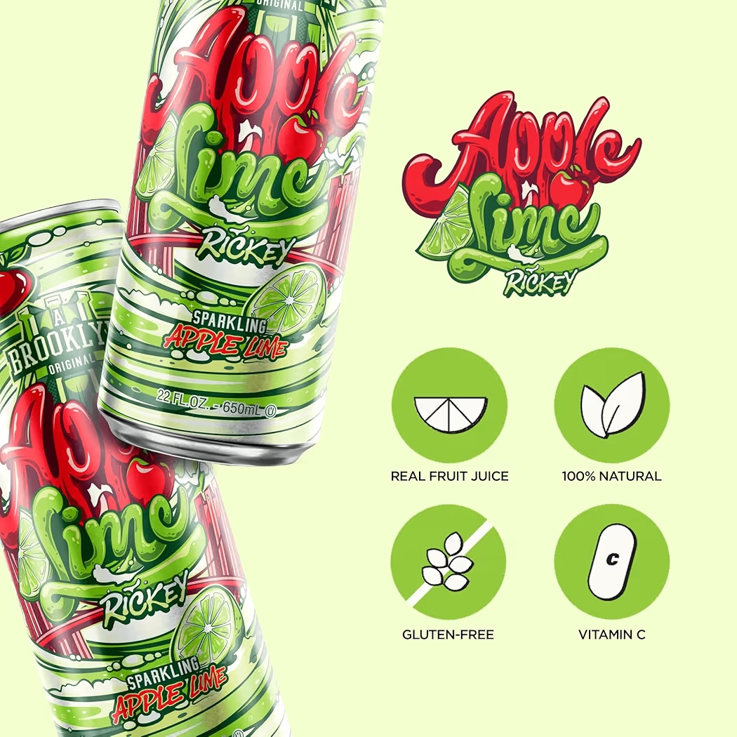 Soda AriZona Apple Lime Rickey 650 mL