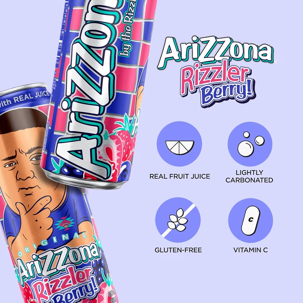 Soda AriZona Rizzler Berry Real Juice 650 mL