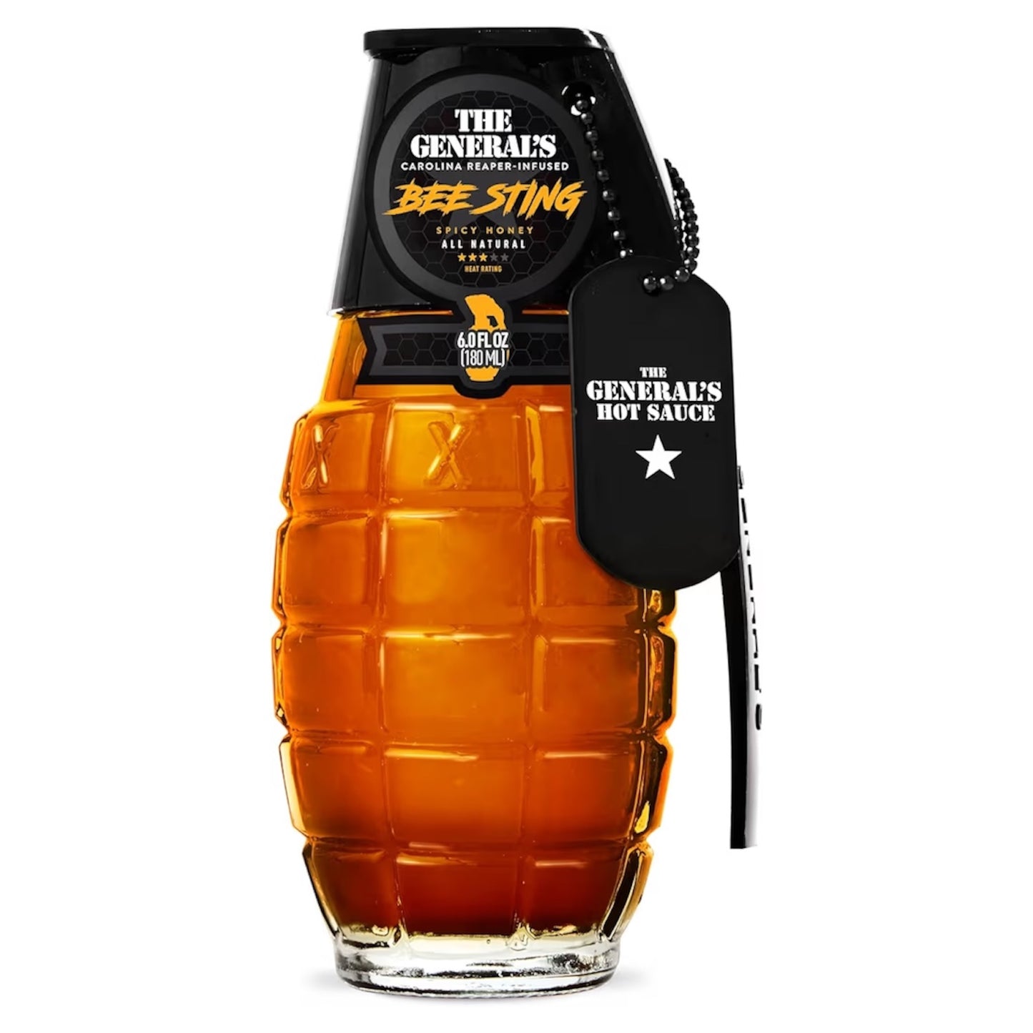 Salsa Picante The General’s Hot Sauce Bee Sting Hot Honey 180 mL