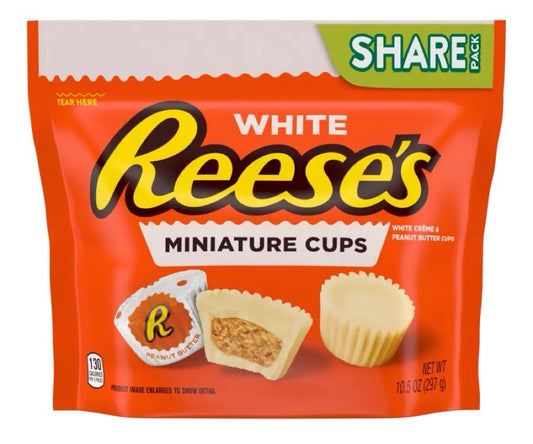 Reese’s Mini Chocolate Blanco Tamaño Familiar 297g