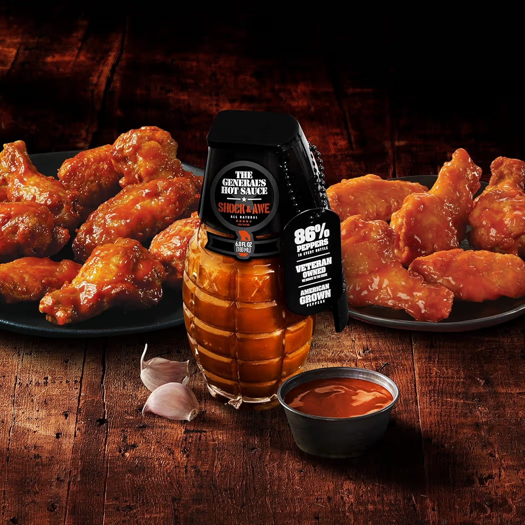 Salsa Picante The General’s Hot Sauce Shock & Awe 180 mL