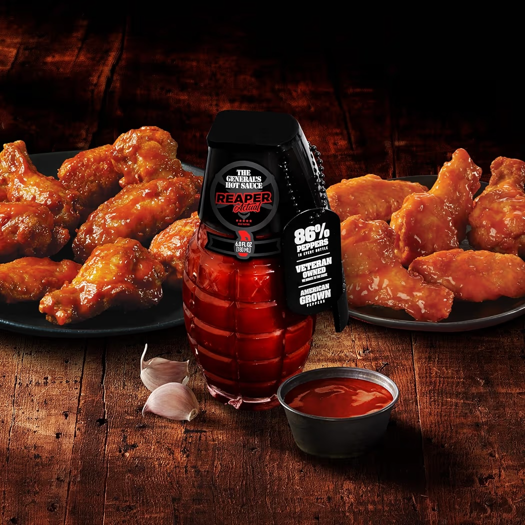 Salsa Picante The General’s Hot Sauce Reaper Actual 180 mL