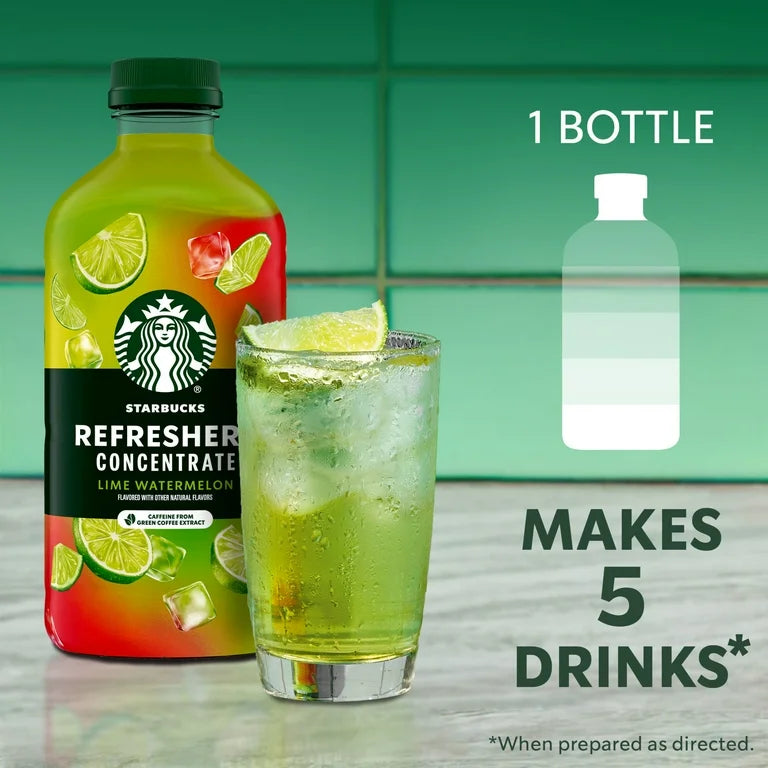 Concentrado Refreshers Starbucks Lime Watermelon 946 mL