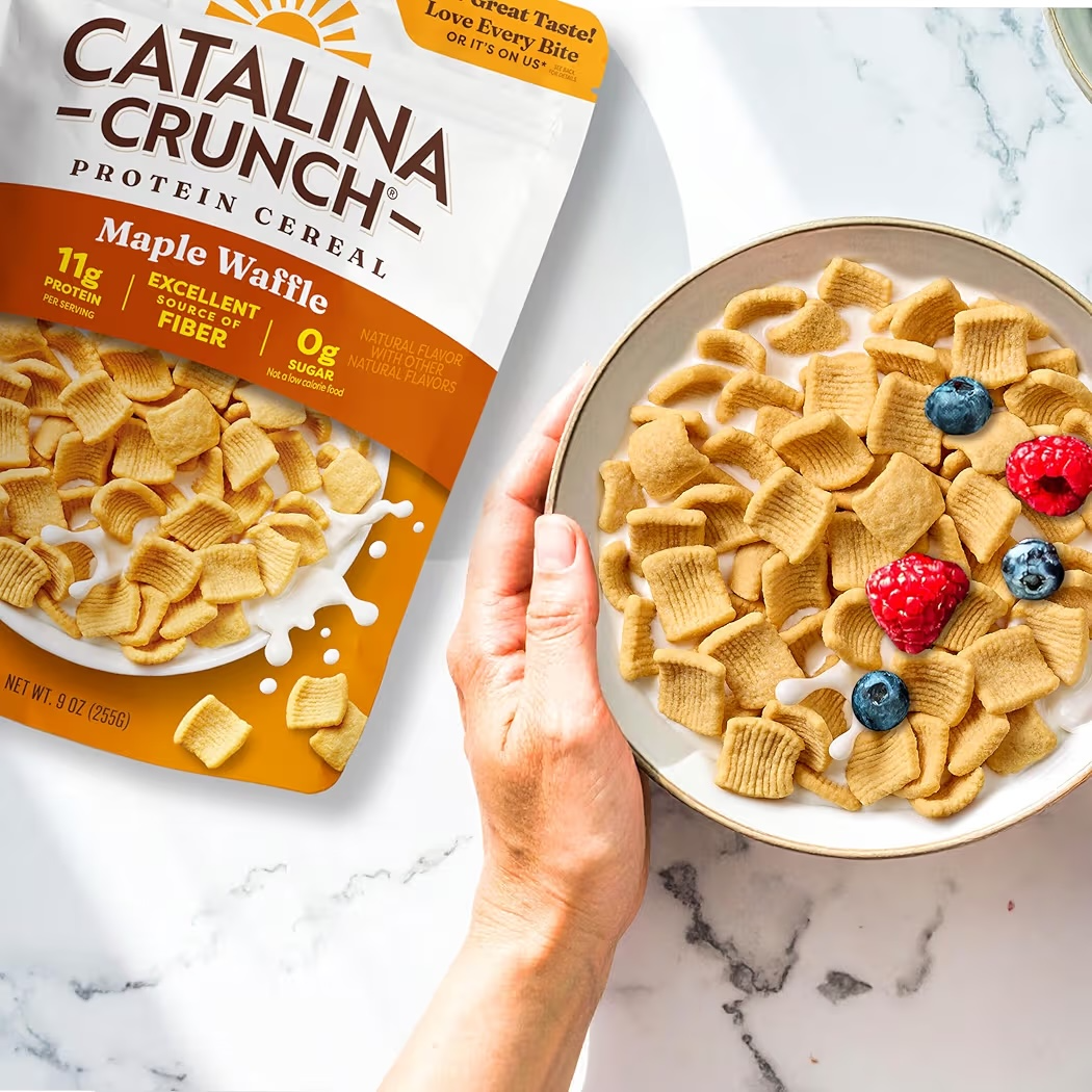 Cereal Proteico Sin Azúcar Catalina Crunch Maple Waffle 255g