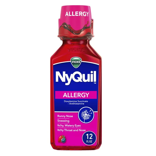ALLERGY: Líquido Vicks NyQuil Alergia Frutos Rojos 354 mL
