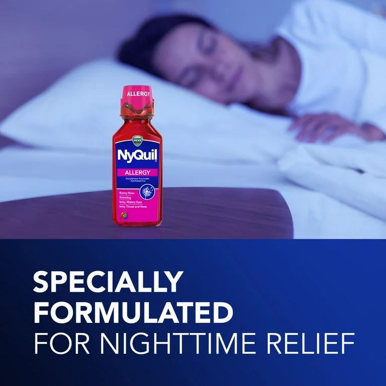 ALLERGY: Líquido Vicks NyQuil Alergia Frutos Rojos 354 mL