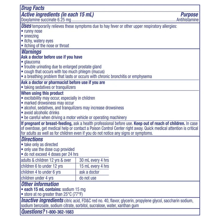 ALLERGY: Líquido Vicks NyQuil Alergia Frutos Rojos 354 mL