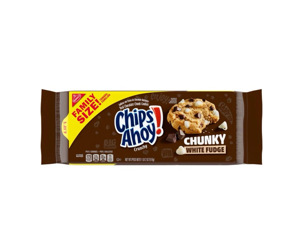 Galletas Chips Ahoy! Chunky White Fudge Tamaño Familiar 510g