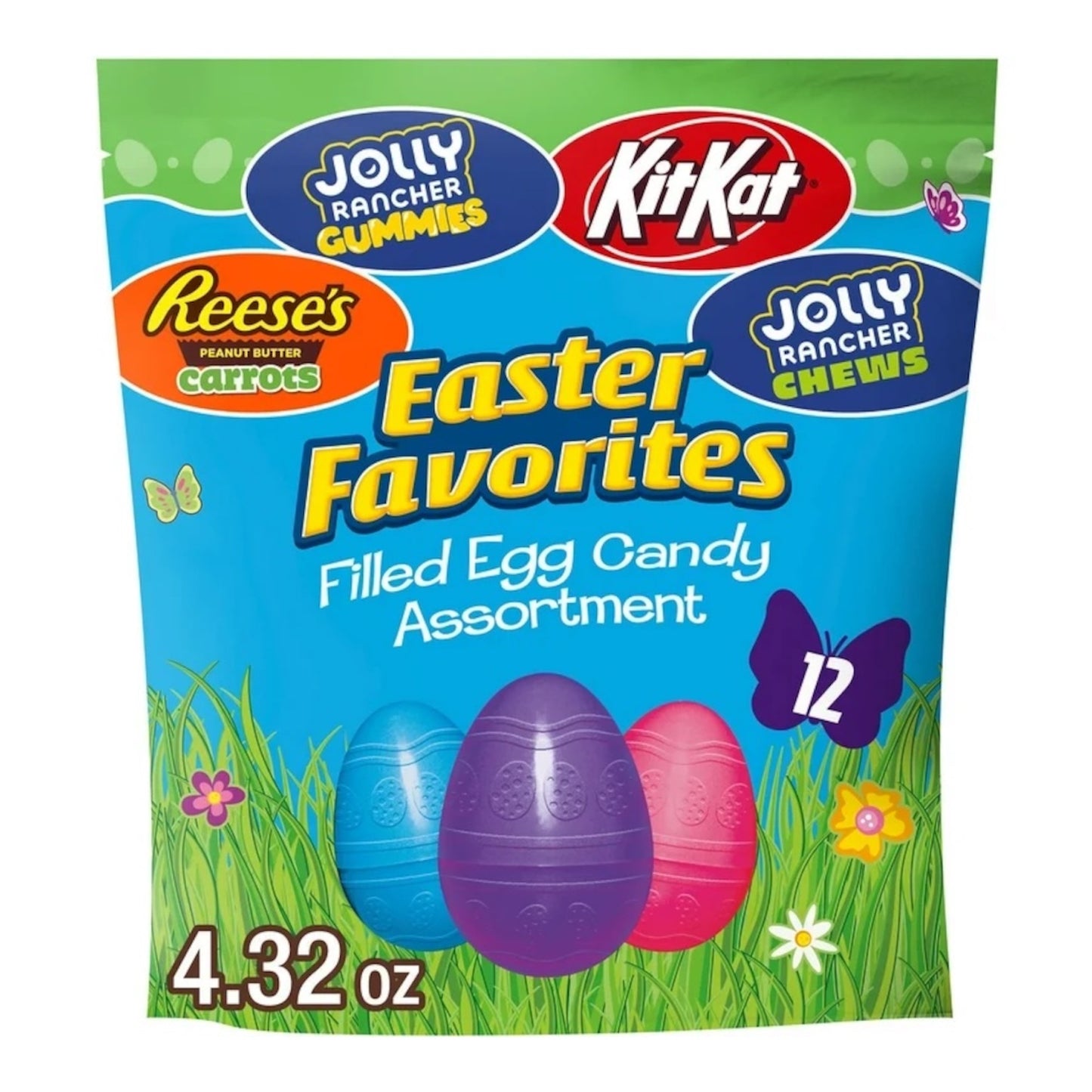 EASTER: Huevos Pascua Surtidos Easter Favorites Egg Candy x12 Unidades - 122g