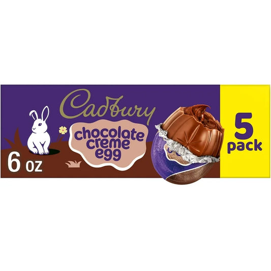 EASTER: Huevos Chocolate Cadbury Chocolate Creme Egg x5 Unidades - 170g