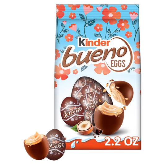 EASTER: Huevos Chocolate Kinder Bueno Rellenos Avellanas 80g