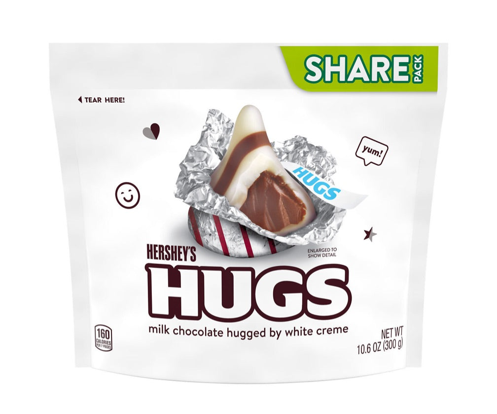 Hershey’s Kisses Hugs Tamaño Grande 300g