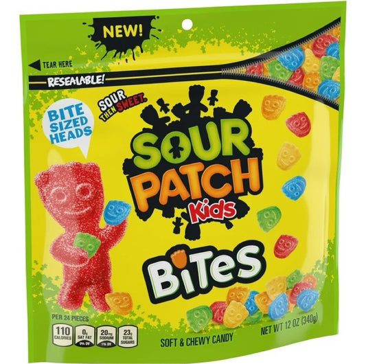 Gomitas Sour Patch Bites Paquete 340g