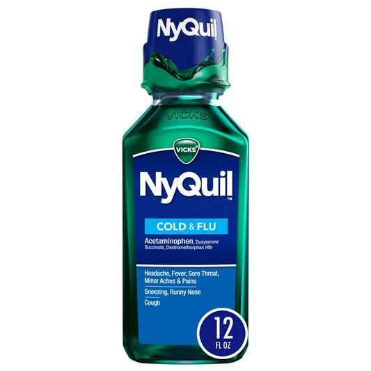 NyQuil Líquido Acción Nocturna Vicks Cold & Flu 354 mL