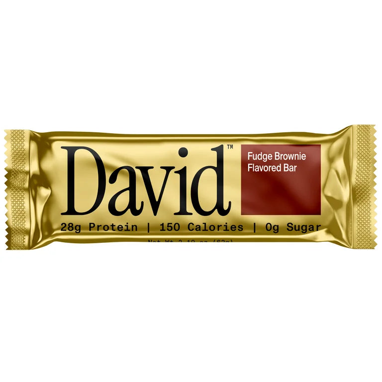 Barras Proteína David Fudge Brownie x4 Unidades - 248g