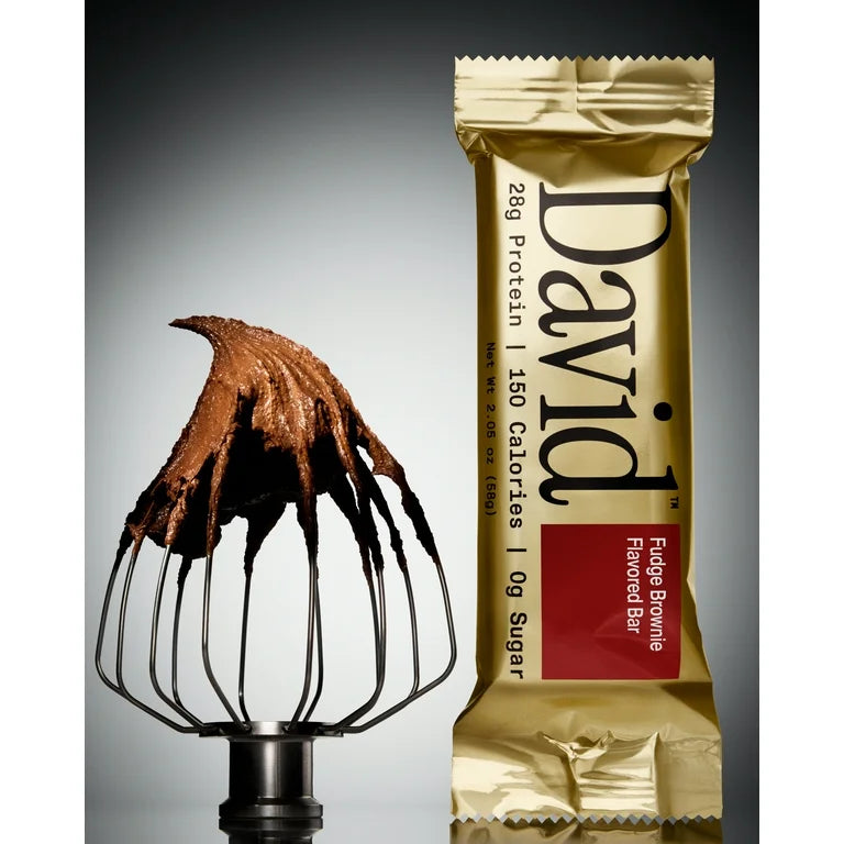Barras Proteína David Fudge Brownie x4 Unidades - 248g