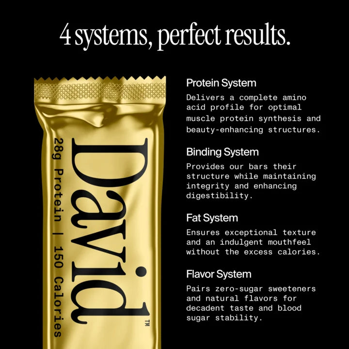 Barras Proteína David Fudge Brownie x4 Unidades - 248g