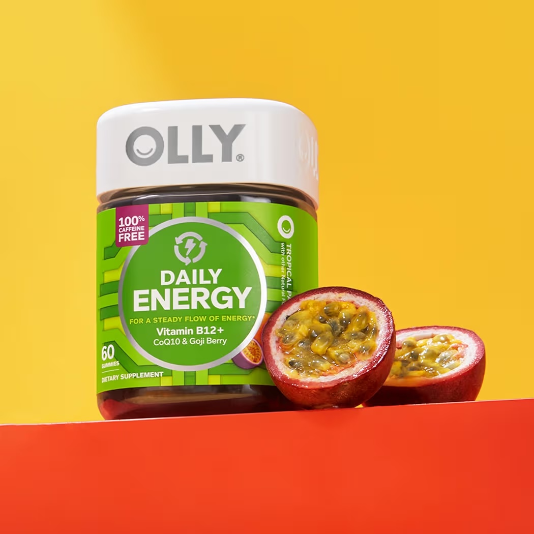 DAILY ENERGY: Gomitas Olly Tropical Passion Libre Cafeína x60 Unidades