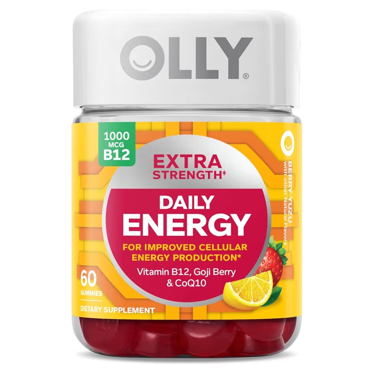 DAILY ENERGY: Gomitas Olly Berry Yuzu Extra Fuerte x60 Unidades