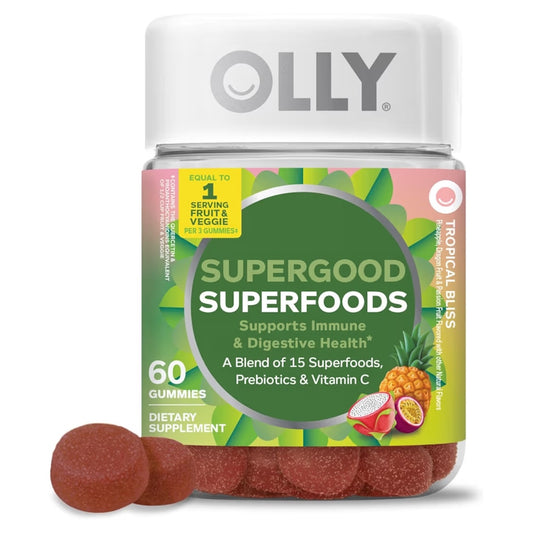 SUPERGOOD: Gomitas Olly Tropical Bliss Immune & Digestive Health x60 Unidades
