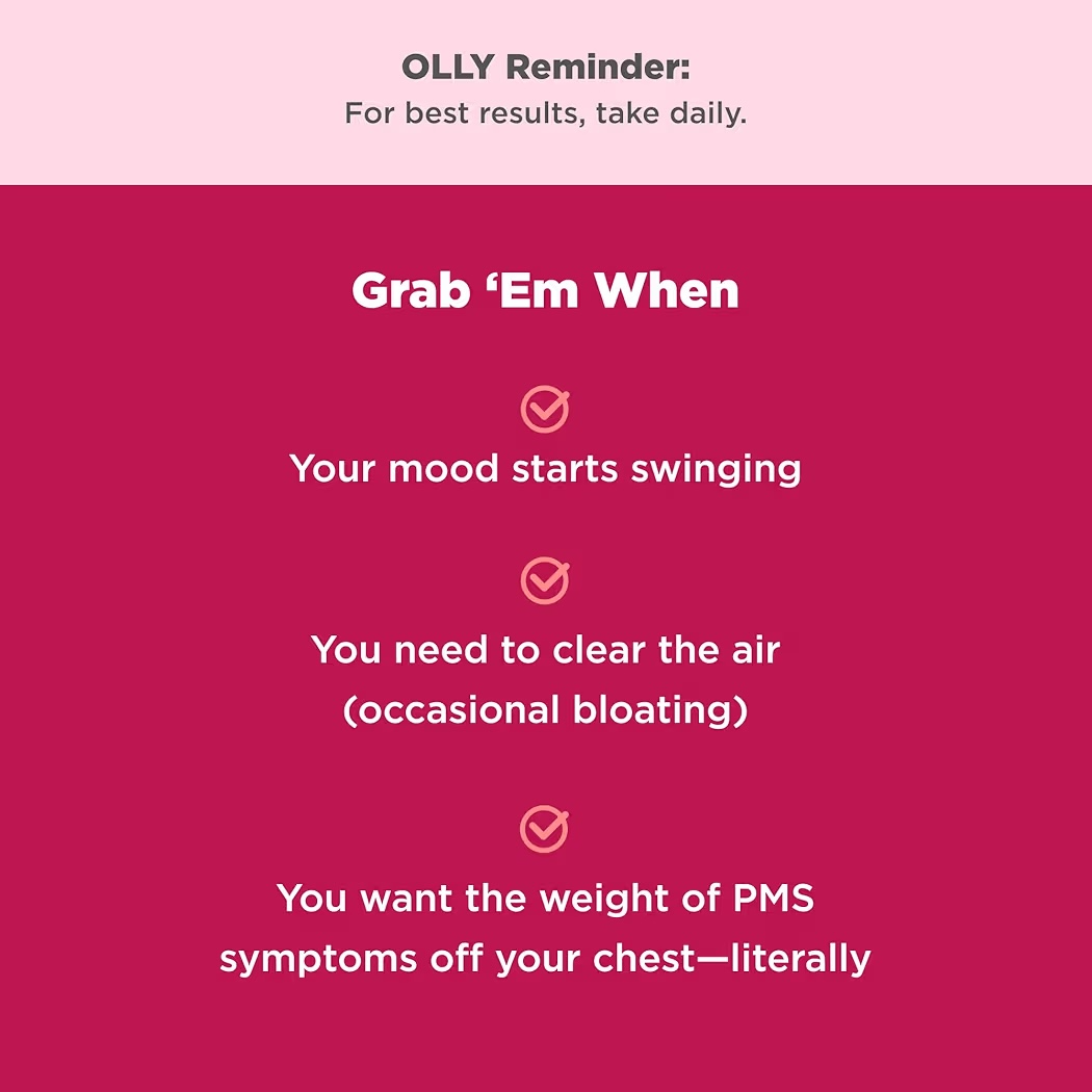 PERIOD HERO: Gomitas Olly Cran-Raspberry PMS Support x60 Unidades