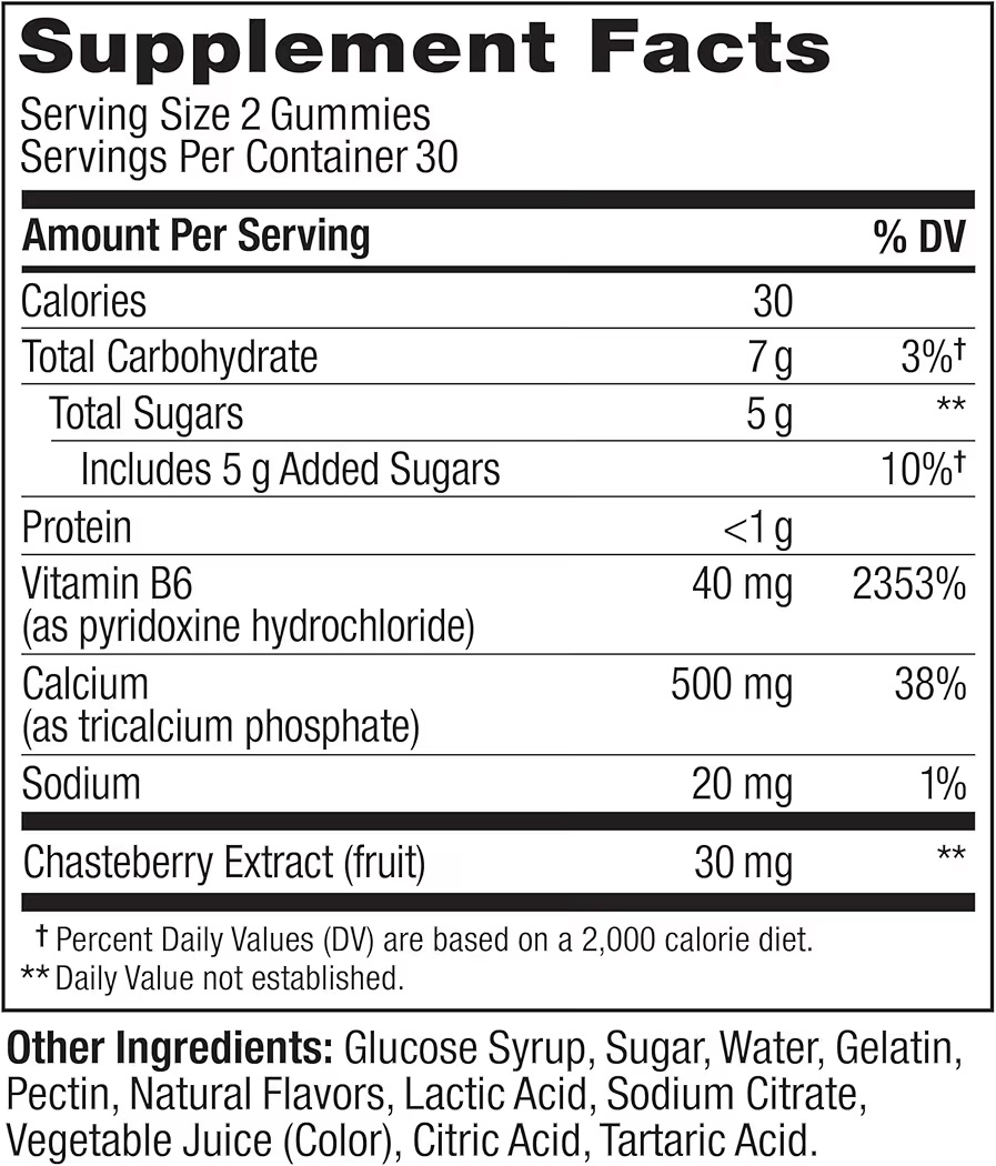 PERIOD HERO: Gomitas Olly Cran-Raspberry PMS Support x60 Unidades