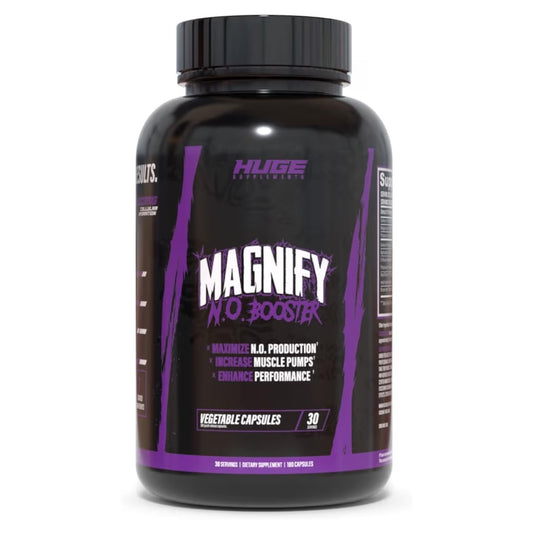 Cápsulas Vegetales Huge Supplements Magnify N.O. Booster x180 Unidades