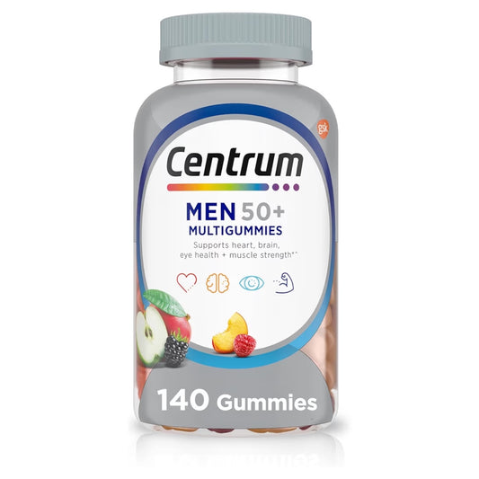 +50 MEN MULTI: Gomitas Centrum Multi Gummies Frutal x140 Unidades