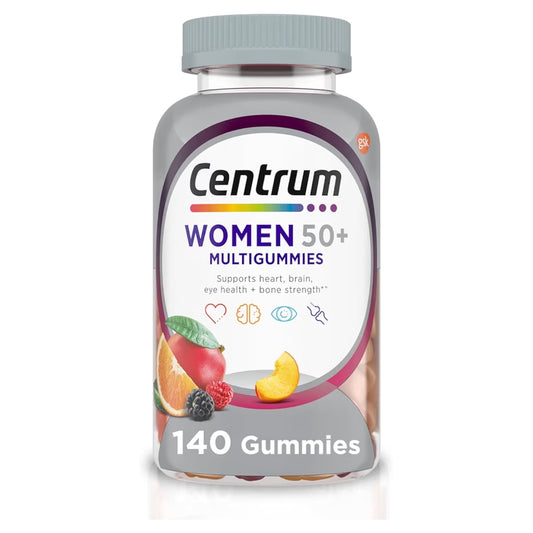 +50 WOMEN MULTI: Gomitas Centrum Multi Gummies Frutal x140 Unidades
