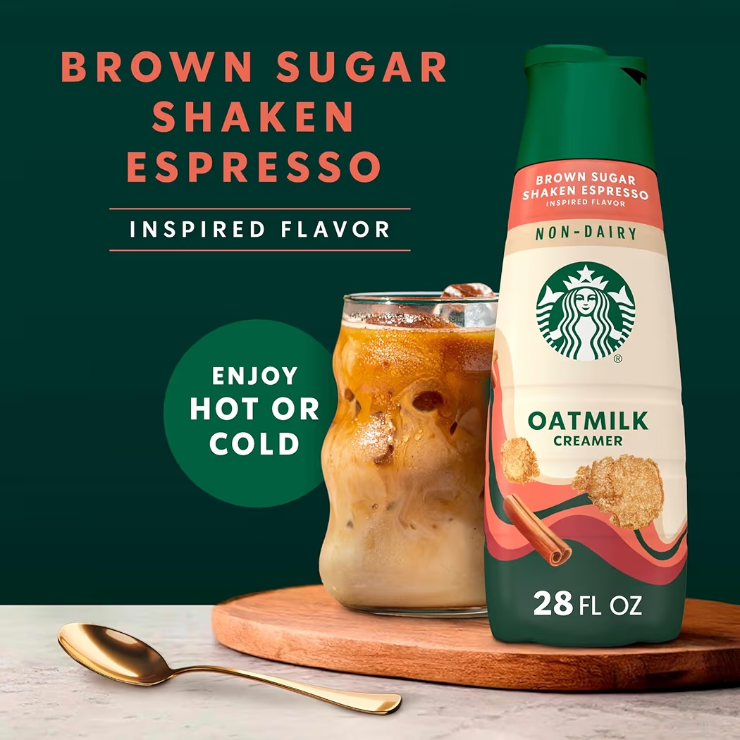 Crema Café Starbucks Oatmilk Creamer Brown Sugar Shaken Espresso 828 mL