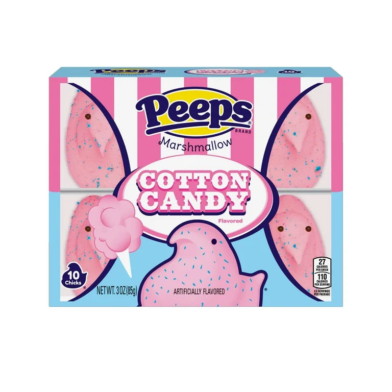 EDICIÓN LIMITADA: Marshmallow Peeps Cotton Candy x10 Unidades - 85g