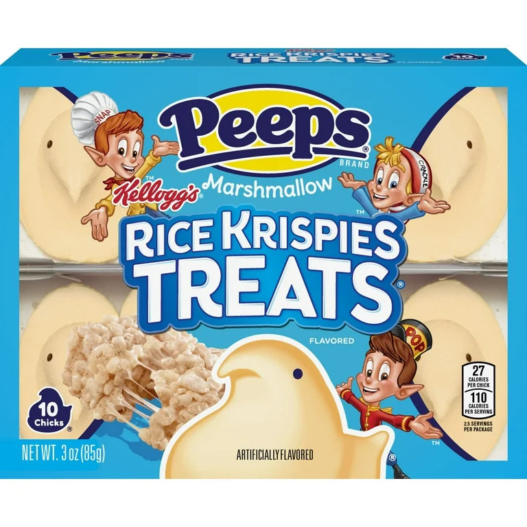 EDICIÓN LIMITADA: Marshmallow Peeps Rice Krispies Treats x10 Unidades - 85g