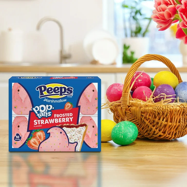 EDICIÓN LIMITADA: Marshmallow Peeps Pop Tarts Fresa x10 Unidades - 85g