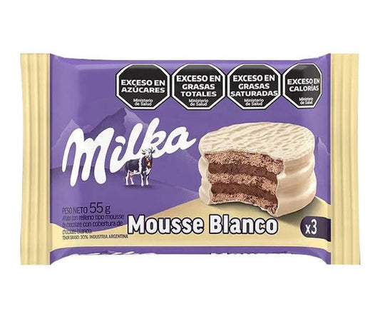 Alfajor Milka Mousse Blanco x3