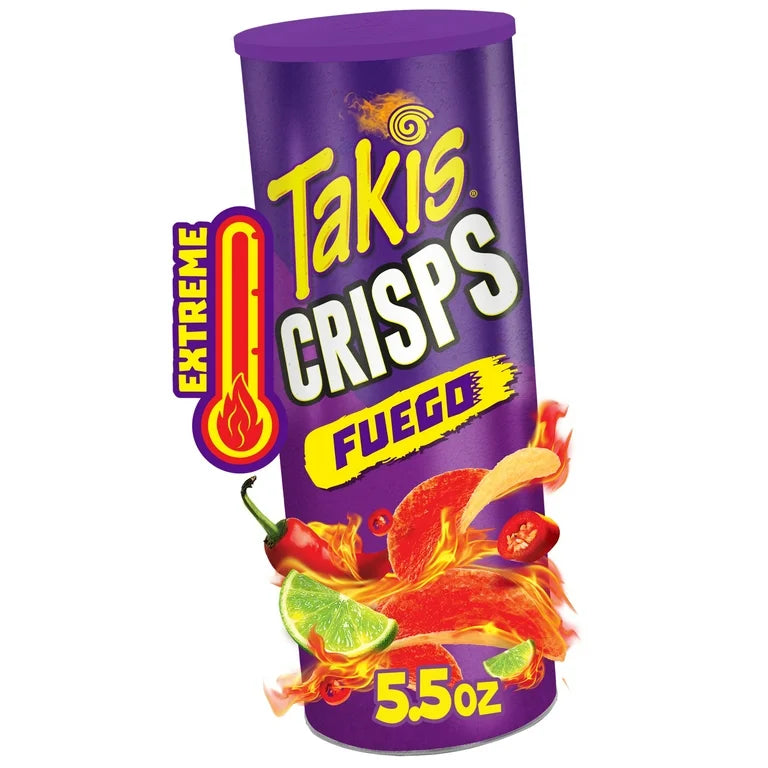 Papas Picantes Takis Crisps Fuego Extreme 155g