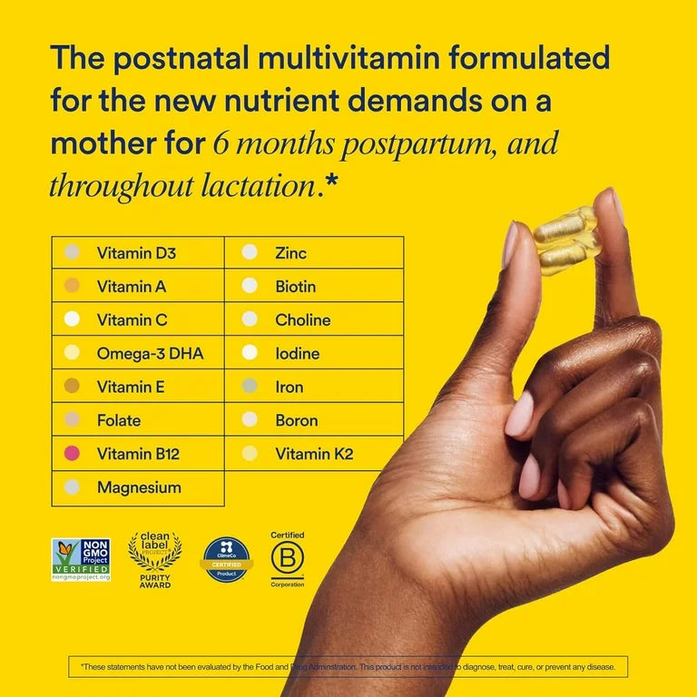 POSTNATAL: Cápsulas Veganas Ritual Multivitamínico Posparto x60 Unidades