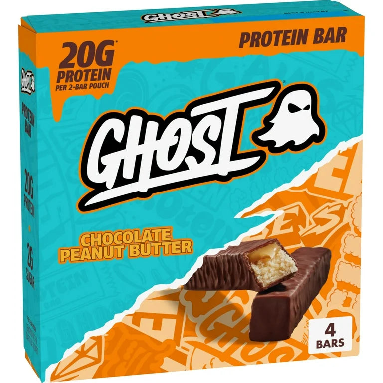 Barras Proteína Ghost Chocolate Peanut Butter x4 Unidades - 260g