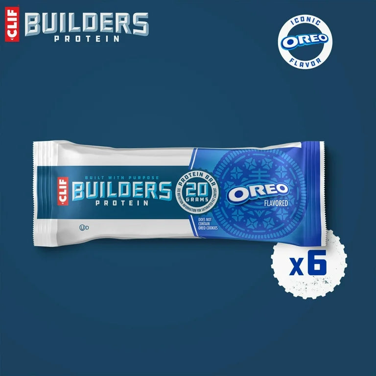 Barras Proteína CLIF Builders Oreo x6 Unidades - 408g