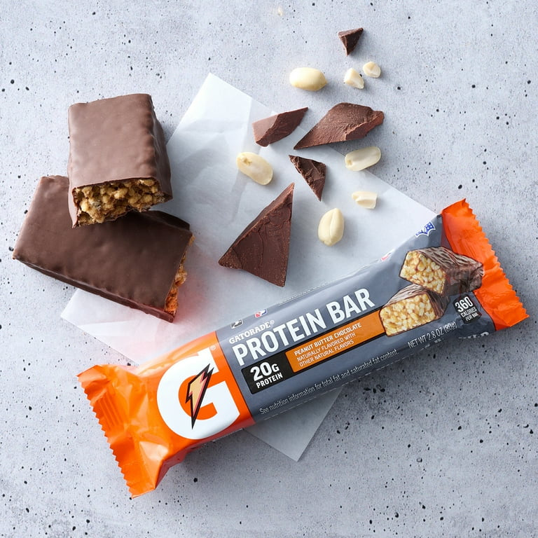 Barras Proteína Gatorade Peanut Butter Chocolate x6 Unidades - 480g