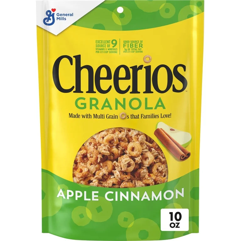 Granola Cheerios Apple Cinnamon Fibra 297g