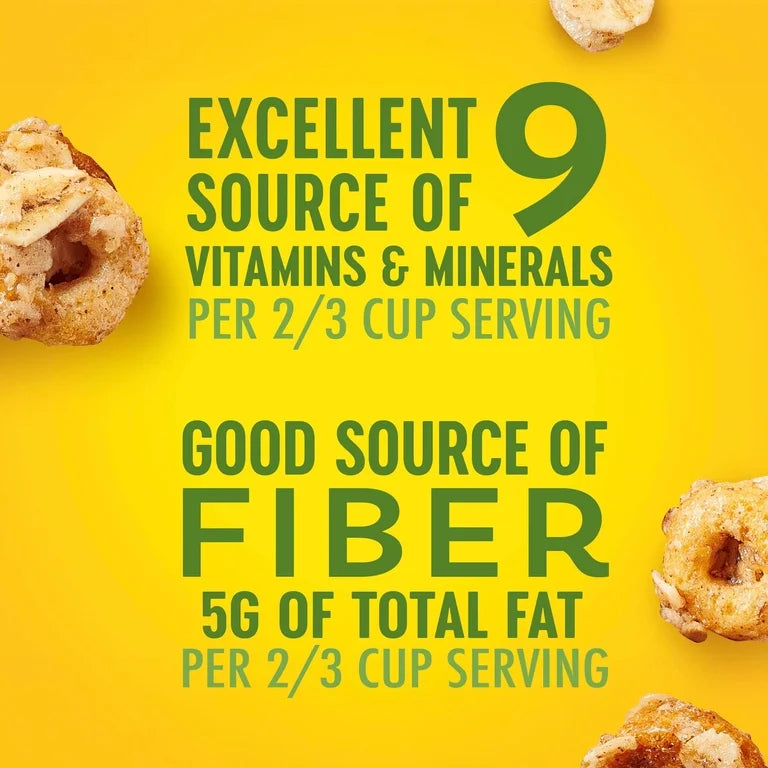 Granola Cheerios Apple Cinnamon Fibra 297g