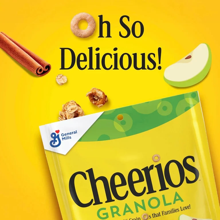 Granola Cheerios Apple Cinnamon Fibra 297g