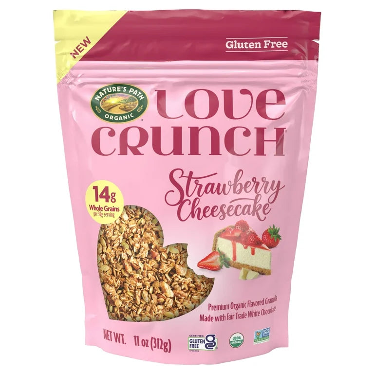 Granola Orgánica Love Crunch Strawberry Cheesecake 312g