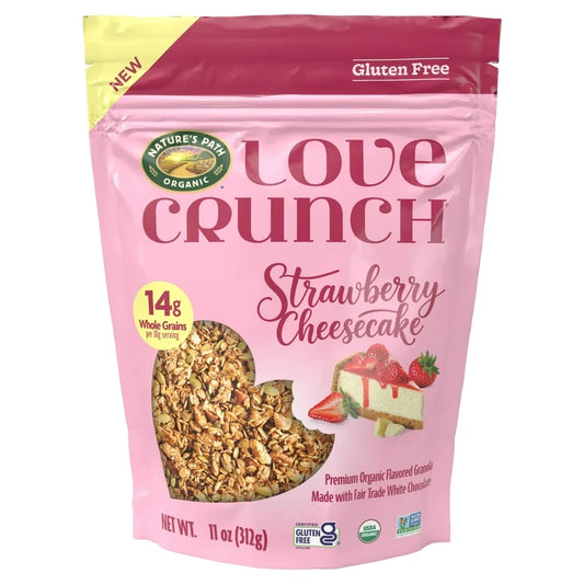 Granola Orgánica Love Crunch Strawberry Cheesecake 312g